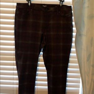 Nine West plaid jeans